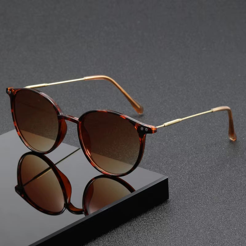 2PCS Women Cute Skinny Cat Eye Eyewear Men Vintage Narrow Cateye Sunglasses Fashionable Glasses