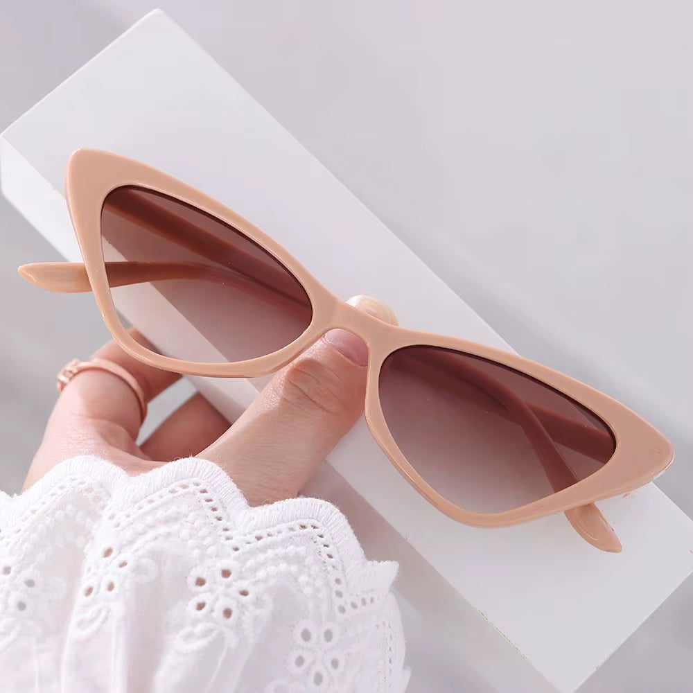 Retro Cat Eye Sunglasses UV400 Brand Designer Fashion Goggle Sun Glasses Women Men Trends Gradient Shades Outdoor Eyewear