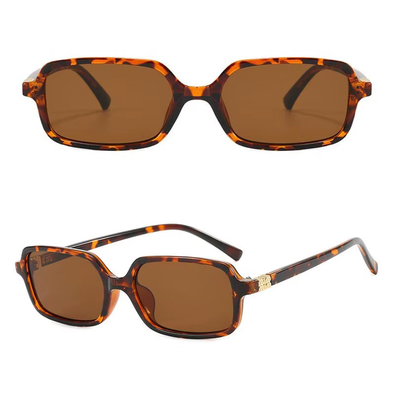 Fashion Sunglasses Women 2026 Trendy Vintage Brand Designer Sun Glassees Shades Rectangle Men Sunglass Woman Square Eyewear